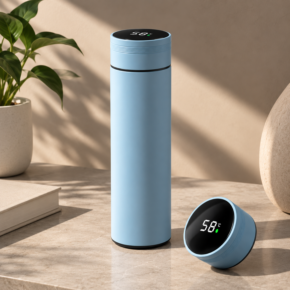 Taza Termo 500ml con Pantalla de Temperatura | Acero Inoxidable