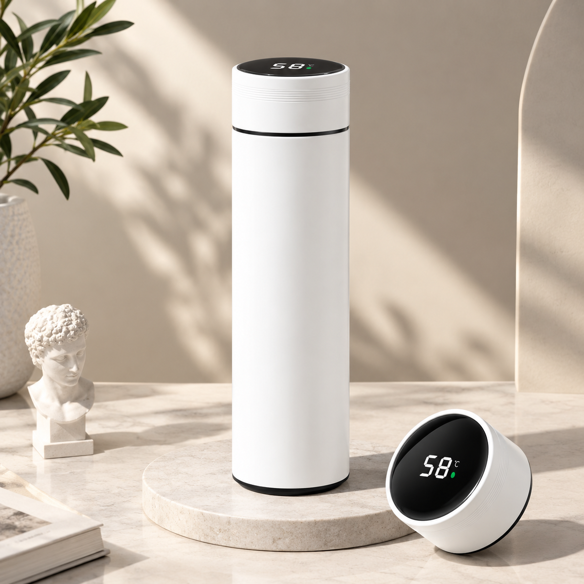 Taza Termo 500ml con Pantalla de Temperatura | Acero Inoxidable